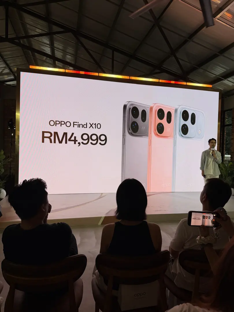 Harga Find X10 RM4,999 di pentas